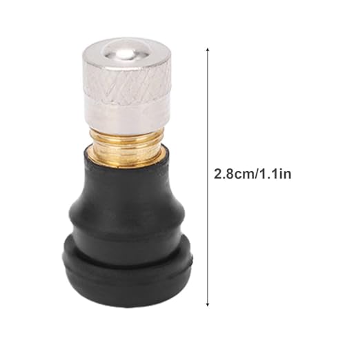 10Pcs Electric Scooter Vacuum Valve, Snap in Rubber Tubeless Tire Wheel Valve Stems Electric Scooter Accessories for M365