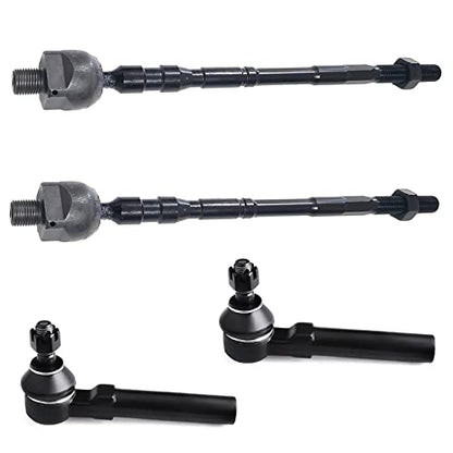 Outer Inner Tie Rods for Subaru Impreza 2004-2011, Legacy/Outback 2010-2014 - size: ES3712 EV800049