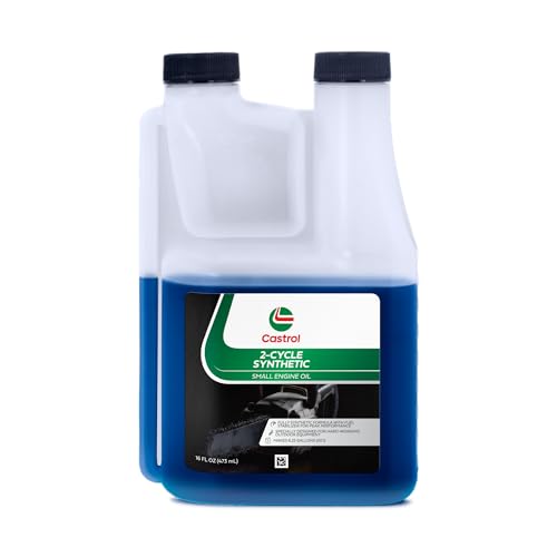 Castrol 2 Cycle Full Synthetic Oil - Small Engine Formula - 50:1 Mix Ratio - Includes Fuel Stabilizer - 16oz - size: 1 16 fl oz bottle