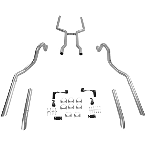 Flowmaster 17107 Header-Back Exhaust System 64-72 Chevelle Pipe Kit- Only, Gray