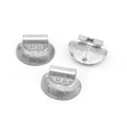 P Type 0.5oz Wheel Weights Lead Clip on 50Pcs/Box Fits Steel Rim - size: P-0.50 Oz