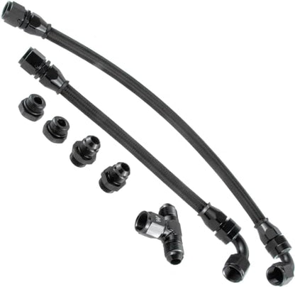 -8AN -8 ORB Fuel Rail Manifold Crossover Kit Stainless Steel LS1 LS6 LS7 LM7