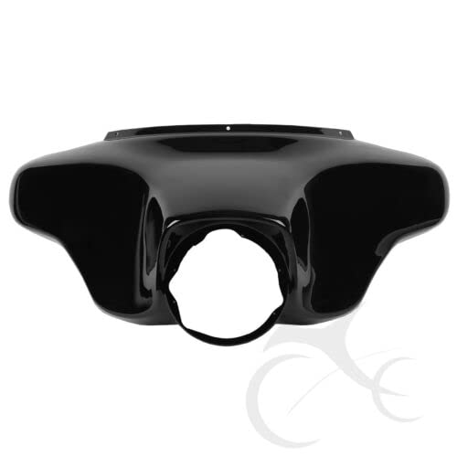 TCMT Black ABS Batwing Inner Outer Fairing Fit For Harley Touring Street Glide FLHX Electra Glide Ultra Classic FLHT FLHTC FLHTCU 1996-2013 - color: Vivid Black, size: Inner & Outer
