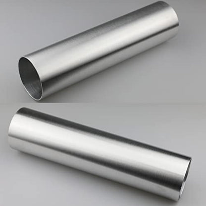 51mm(2") OD, Length 24" (610mm), Straight 2 Inch 6061 Aluminum Pipe Tube Intercooler Pipe High Class Brushed Treatment Air Intake Tube - color: Straight, Length: 24", size: OD 2" (51mm)