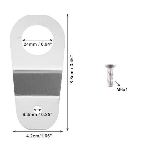 X AUTOHAUX Engine Water Tank Radiator Bracket Radiator Stay Mount Bracket and Washer Kit for Honda Civic 1996-2000 Aluminum Alloy Silver Tone 1 Set - color: Silver Tone
