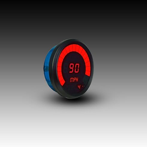 Intellitronix Speedometer Bargraph Memory Programmable Black Bezel M9222R (Red) - color: Red