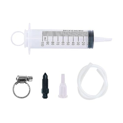 Brake Bleed Kit, Hydraulic Disc Clutch Bleeder Tool Oil Fluid Extractor with 100ML Syringe & 50cm Hose, Universal Automotive Braking System Repair Maintenance Reverse Bleeder Tool