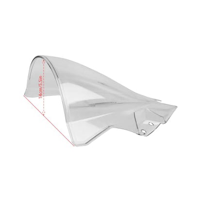 Motorcycle 18.4" Windscreen Windshield Replacement for Kawasaki Ninja500 Ninja 500 SE 2024 2025 2026 PC Windscreen Double Bubble (Transparent) - color: Transparent