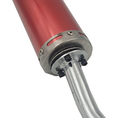 RED Exhaust System Muffler for GY6 50cc Scooters 139QMA 139QMB 4 Stroke Engine