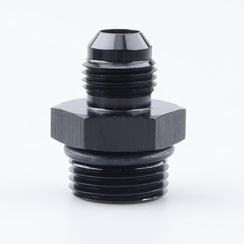 AC PERFORMANCE -6 AN Male Flare to -8 ORB Fitting Aluminum Black - color: Black, size: 6AN to 8AN ORB