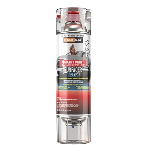 SAMURAI 2-Part Epoxy Primer Spray - Car - Primer White - color: Primer White