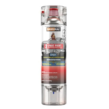 SAMURAI 2-Part Epoxy Primer Spray - Car - Primer White - color: Primer White