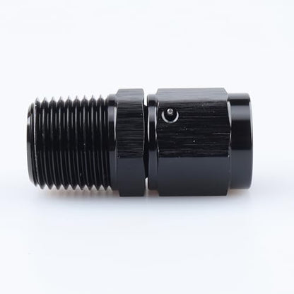 AC PERFORMANCE -6 AN Female to 3/8" NPT Male Swivel Fitting Aluminum Black - color: Black, size: 6AN to 3/8 NPT