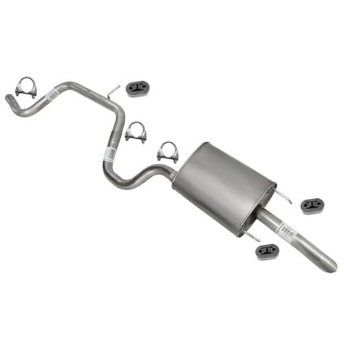 Exhaust Intermediate Pipe and Muffler Kit Compatible with Chevy Impala 2003-2005 3.8L | Stainless Steel | Northeastern Exhaust | Includes Clamps and Hangers | Direct-Fit Replacement
