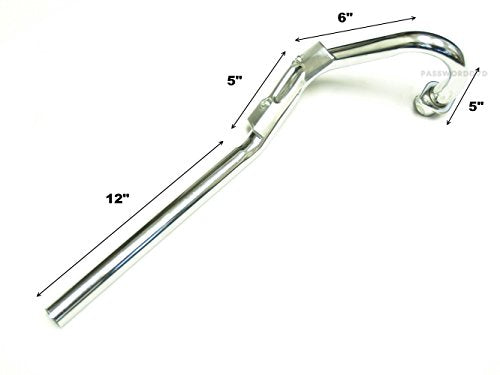 High Performance Big Bore Muffler Exhaust Pipe Assembly Replacement Compatible with Honda XR50 CRF50 XR 50 CRF 50 Chinese 70cc 110cc 125cc Dirt Pit Bike SDG SSR