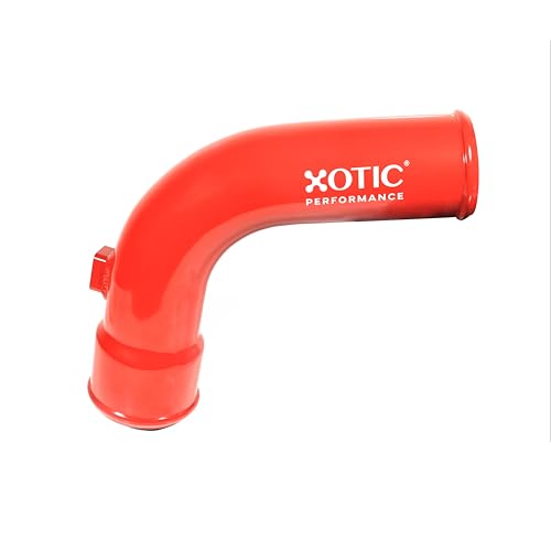 Cold Side Charge Pipe for 2017-2026 6.7L Ford Powerstroke Turbo Intercooler - color: Red