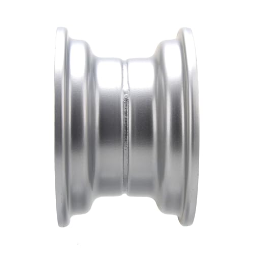 7" ATV Wheel, 7 inch GoKart Rim with 3 lugs Fits for 110-125cc ATV, Go-Kart, 3 Bolts Go Kart Wheel Rim for Quad 16x8-7 Tires (Silver) - color: Silver