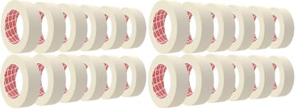 SWRT Masking Tape 1 Inch Wide x 55 Yds, 12 Rolls, White Painters Tape (Pack of 2) - size: 1 inch x 55 Yards (Pack of 2)