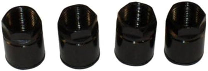 Set of 4 Nuts- Universal Black TPMS Sensor Air Valve Stem Mounting Nut Tire Pressure Monitoring System for Black Wheels and Rims