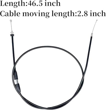 7/8'' 22mm Thumb Throttle Cable Accelerator Handle Assembly for 50cc 70cc 90cc 110cc 125cc 250cc ATV Quad Go Kart TaoTao Pit Bike(46.5")