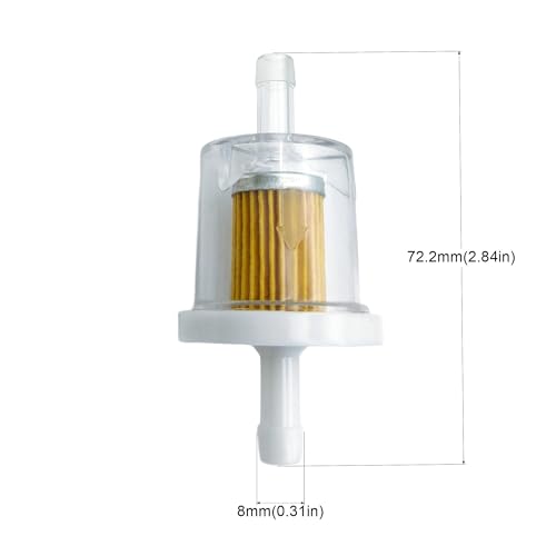 Strongthium 3/16" 1/4" ID 691035 Inline Fuel Gas Filter Kit - size: 1/4 2pcs + 3/16 2pcs