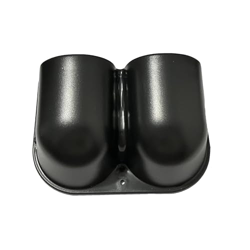 Black Universal 2" 52mm Double 2 Hole Dash Gauge Console Dashboard Pod Holder - size: 2 holes