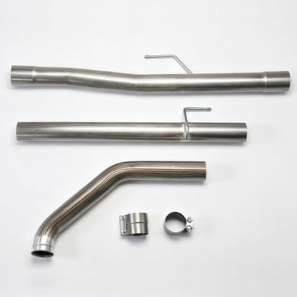 Stainless Steel Exhaust Pipes for 2014-2018 Ram 1500 3.0L 3" Powerstroke Diesel - size: for 2014-2018 Ram 1500