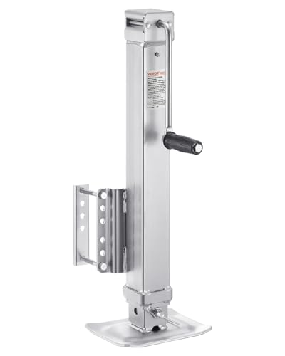 VEVOR Heavy Duty Swivel Trailer Jack, 8000 lbs Static Load Capacity, 28.5" Lift Jack Stand with Handle for RV, Horse, Utility, and Yacht Trailers - size: 8000lbs