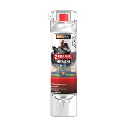 SAMURAI 2-Part Epoxy Superbike Primer Spray Paint (Undercarriage Black, Pack of 1 Cans) - color: Undercarriage Black, size: 11.3 Ounce (Pack of 1)