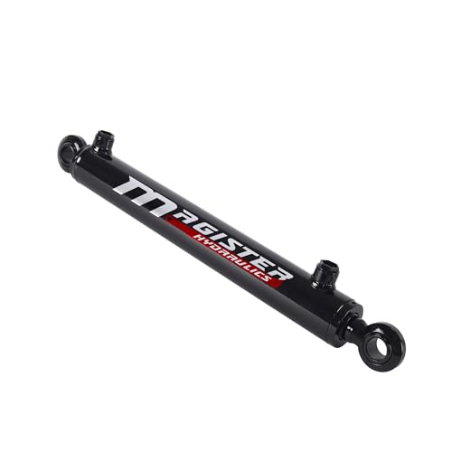 Swivel Ball Welded Hydraulic Cylinder - 2" Bore × 14" Stroke × 1.25" Rod Swivel Eye Hydraulic Ram - Double Acting Hydraulic Piston 3000 PSI - color: 2" Bore, size: 14" Stroke