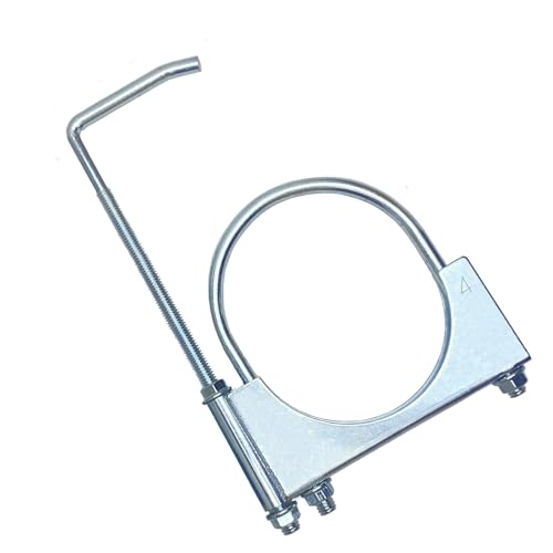 4" Universal Exhaust Clamp With Hanger, Muffler Hanger, 1 Pack - size: 4"