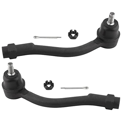 BOXI 6pcs Front Inner & Outer Tie Rods + Front Sway Bar End Links Fit for Hyundai Accent 2006 2007 2008 2009 2010 2011 | EV800365 K80858 K80859 ES800287 ES800288