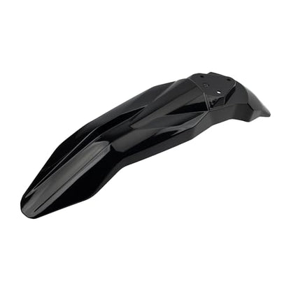 Motorcycle Fender Assembly Set Mudguard Number Plate Compatible with Talaria Sting MX3 MX4 Electric Dirt Bike Black - color: Front Tail Fender, size: Plastic