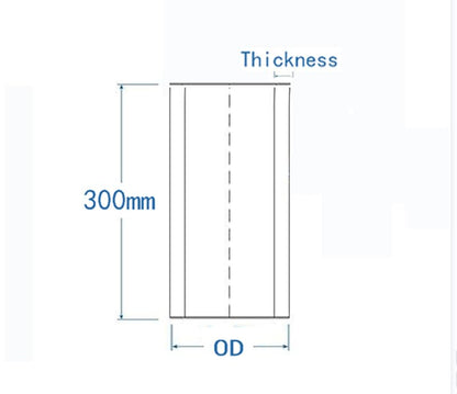 Aluminum Pipe Tube Intercooler Hose OD89mm(3.5"), 6061 Aluminu Air Intake Tube, Length 11.8" (300mm), Thickness 2mm Silver Aluminum Alloy Exhaust Pipe - size: OD89(3.5"), style: Straight
