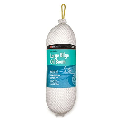 Buffalo Industries (90405) 6" x 19" Oil-Only Polypropylene Sorbent Bilge Boom, Absorb up to 2.8 Gallons of Oil, Fuel and Hydraulic Fluid, for Sumps, Drains and Basins, Easy to store and use, Lint-free - style: 6" x 19"