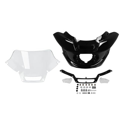 TCMT Motorcycle Headlight Fairing 7" Clear Windshield Fit For Harley Low Rider ST FXLRST 2022-2025 Low Rider El Diablo FXRST 2022 - color: Clear Windshield