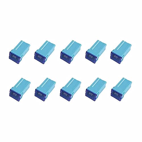 10 Pc Automotive Tall/Standard Profile JCASE Fuse 20 Amp Fuse Kit for Ford, Chevy/GM, Nissan, and Toyota Pickup Trucks, Cars and SUVs - style: 20 Amp