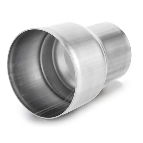 A-KARCK Exhaust Adapter Connector 2.25" ID to 3" ID, Exhaust Pipe Reducer 4" Overall Length 304 Stainless Steel - size: 2.25" ID to 3" ID