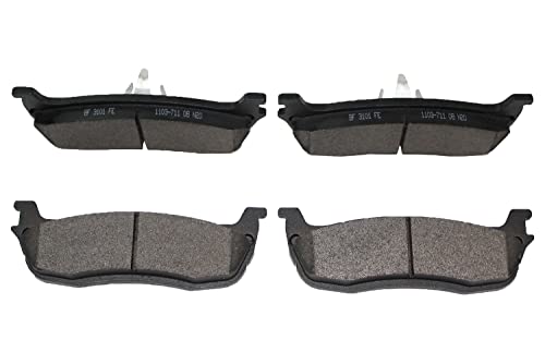 D711 Ceramic Rear Brake Pads Replacement For 1996-2003 Ford F150, 1997-02 Expedition 2003 Lincoln Blackwood 98-02 Navigator 2003-11 Town Car - style: D711
