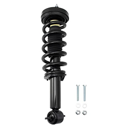 TRQ Front Suspension Kit Shock & Spring Strut Assembly Sway Bar Stabilizer Link Compatible with 2014-2017 Ford Expedition Lincoln Navigator - style: SCA30359