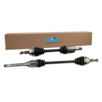 TRQ Front 2 Piece CV Axle Shaft Assembly Set - style: CSA80048