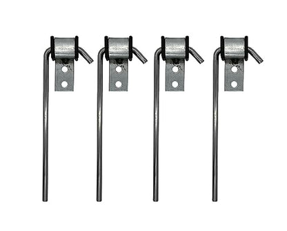 4 Pcs Heavy Duty Exhaust Hanger Rod -Universal Use Exhaust Hanger - 3/8" Rod 10" Long - size: 4 PACK