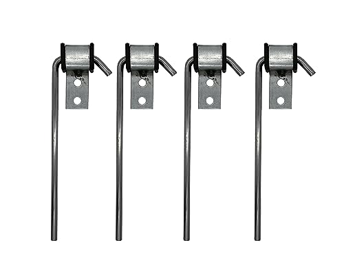 4 Pcs Heavy Duty Exhaust Hanger Rod -Universal Use Exhaust Hanger - 3/8" Rod 10" Long - size: 4 PACK