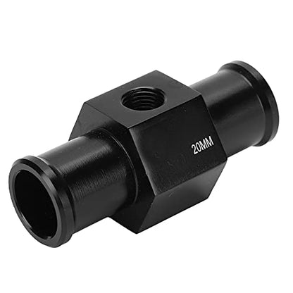 Fdit Motorcycle Water Temp Adapter, Universal Aluminum Coolant Hose Sensor Mount for Motorcycles CNC Anodized Secure Install with 2 Clamps 20mm 1 Pc - size: A (20mm)