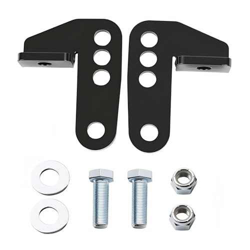 1"-3" Inches Adjustable Lowering Kit Fits for Harley SPORTSTER, XL883 and XL1200 - Standard, Hugger, Nightster, Roadster, Custom, LOW, 2005-2015 2013 2014 - color: Black#7