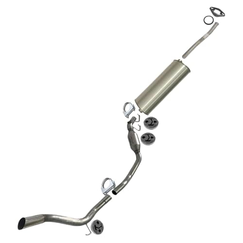 Northeastern Exhaust | Stainless Steel Resonator, Intermediate Pipe, Muffler Cat-Back Exhaust System Kit Compatible for Ford Explorer SportTrac 2001-2005 4.0L | Includes Hangers, Gasket, Clamps