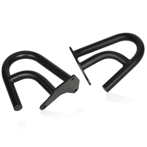 CRF300L/250L 21-25 Crash Bar Compatible with CRF300L 2021-2025 CRF250L 2022-2025 Motorcycle Engine Guard Highway Crash Bar Bumper Frame Falling Protector Steel Split Style (Black) - color: Black