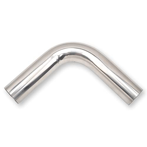 2 Inch 90 Degree DIY Custom Mandrel Exhaust Pipe Tube Pipe, T304 Stainless Steel, Universal Fit, 18.1 Inch End to End Length, 2'' OD Mandrel Bend Pipe - size: 2''OD-90 Degree-1PC