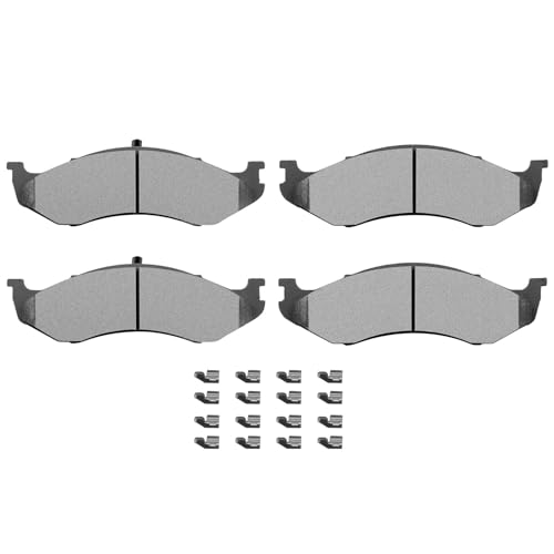 Ceramic Brake Pads Kits,SCITOO 4pcs Front Brakes Pads Set For Jeep For TJ - size: Front D477 [4PCS]