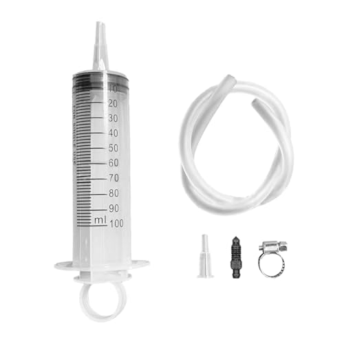 Brake Bleeder Kit, Oil Fluid Extractor Bleeding Kit with 100ML Syringe 50cm Hose, Hydraulic Disc Clutches Brake Bleed Tool for Scooters, Motorcycles, Quads Braking System Repair Maintenance
